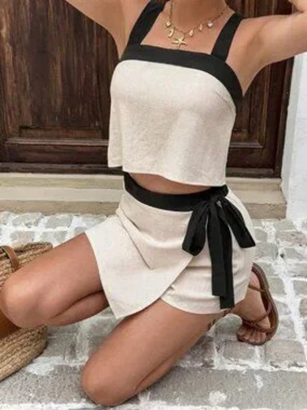 Casual Women's top and skirt set